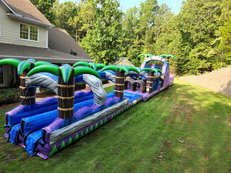 50ft Obstacle Course with Slip N Slide