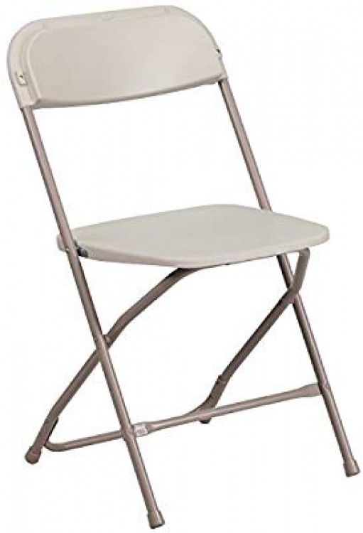 Stackable White Folding Chair