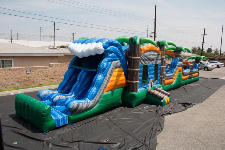65ft Monsoon Madness Dry Obstacle Course